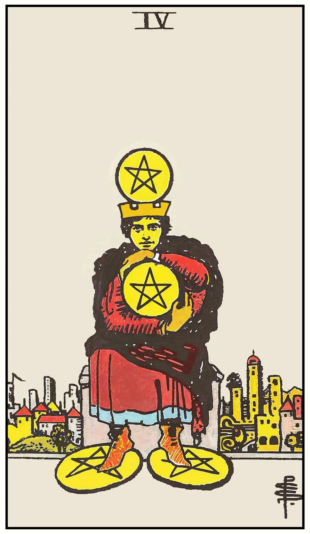 Four of Pentacles tarot card