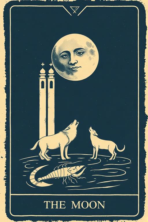 The Moon tarot card